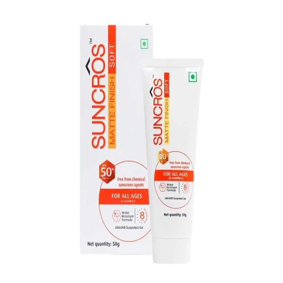 Suncros Matte Finish SPF 50+ Pa +++ Gel, 50g
