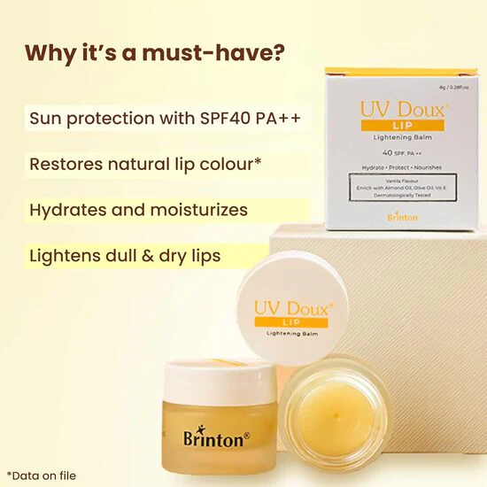 Uv Doux Lip Lightening Balm SPF 40, - Image 8