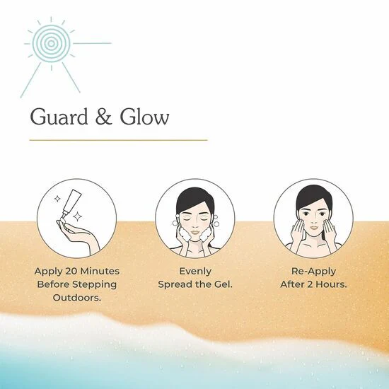 UV Doux Mineral Sunscreen Gel SPF 50+ 50gm - Image 4