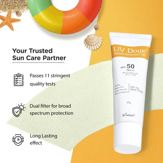 UV Doux Silicone Sunscreen Gel SPF 50, 50gm - Image 6