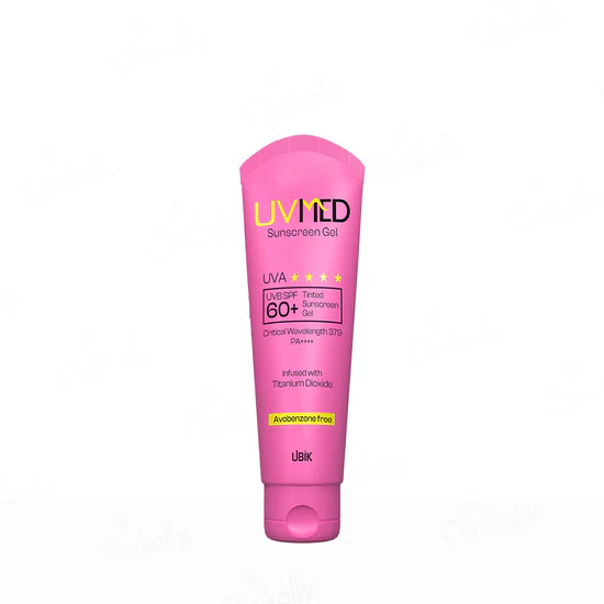 Uvmed Tinted Sunscreen Gel SPF 60+ PA++++, - Image 3