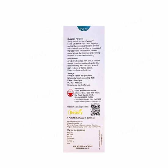 Vasuki Facial Gel Serum 30gm - Image 4