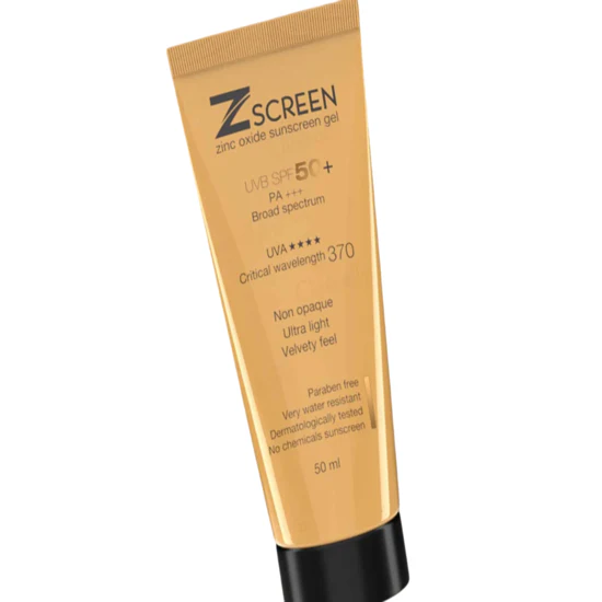 Z Screen Zinc Oxide Sunscreen Gel SPF 50+ PA+++ 50ml - Image 3