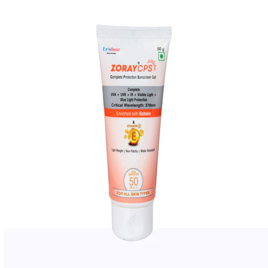 Zoray CPS Sunscreen Gel SPF 50 PA+++ 50gm - Image 3